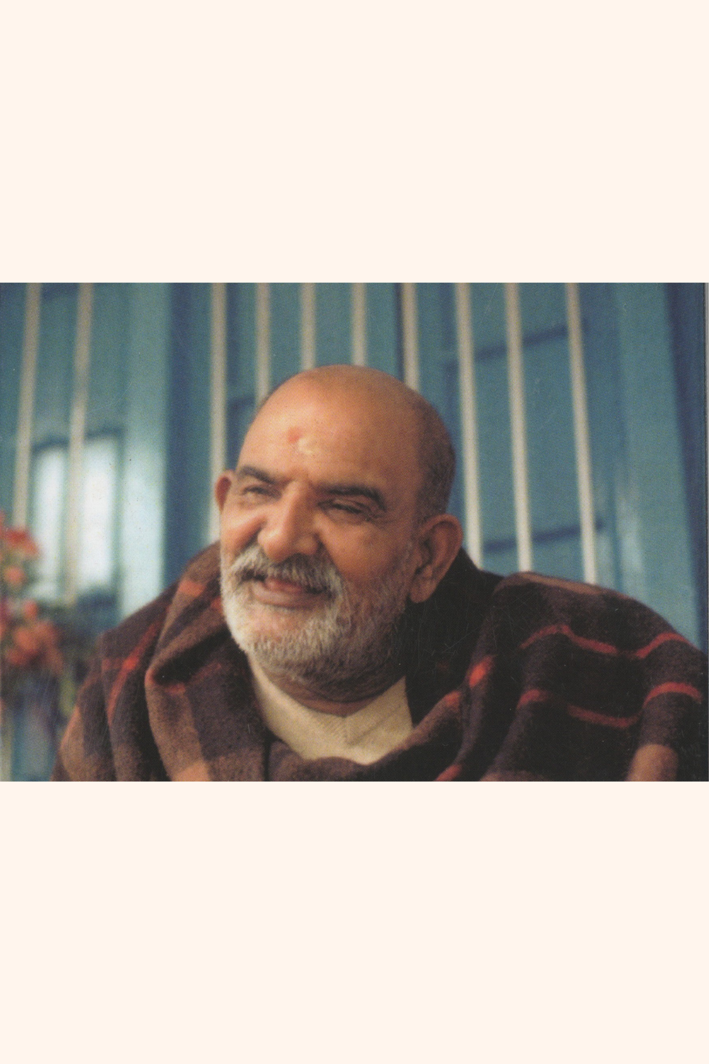 लेमिनेटेड कार्ड C15- कार्ड के पीछे महाराज जी का क्लोज़-अप चित्र