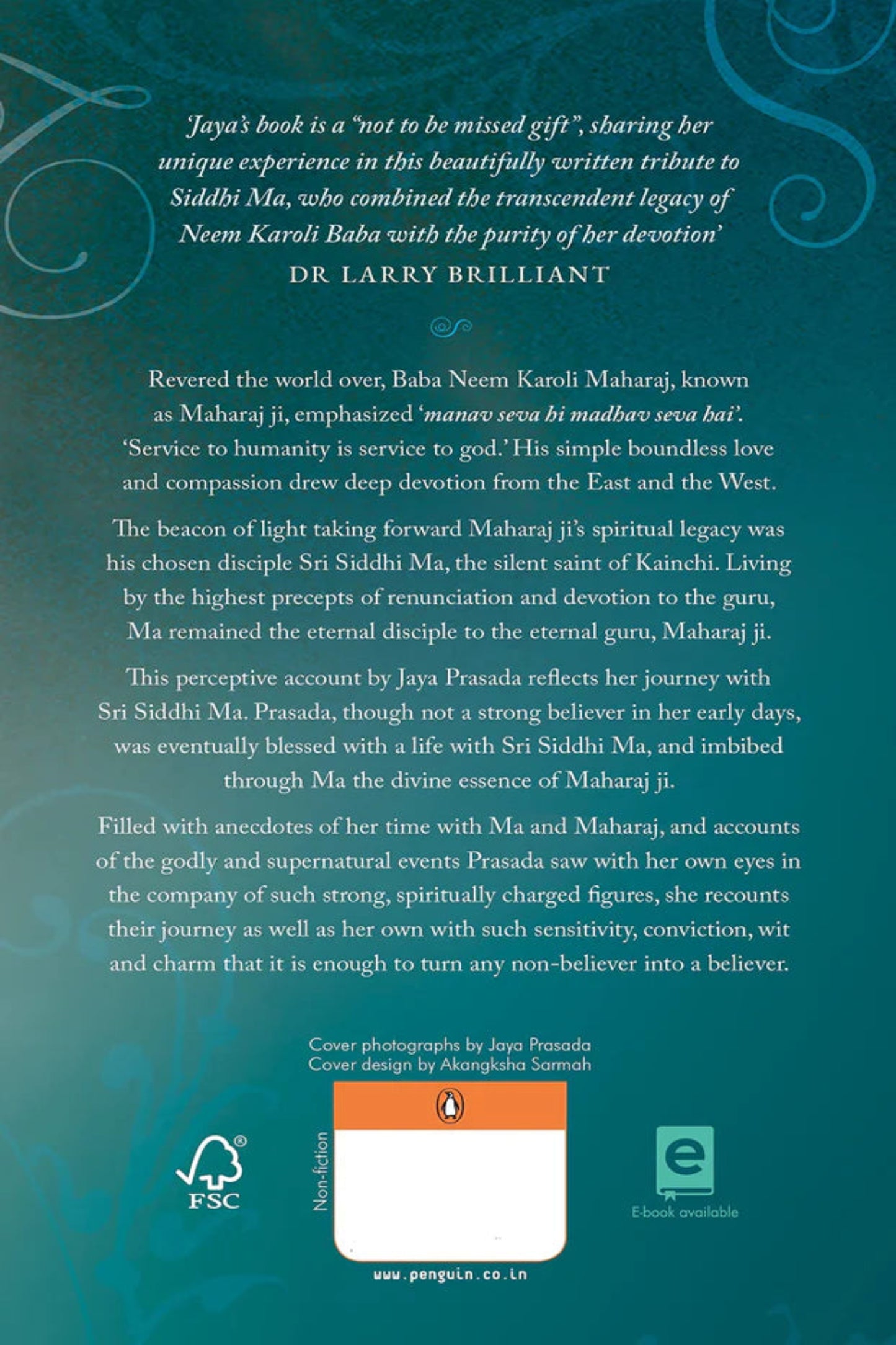 Book cover with text and a logo on a blue background