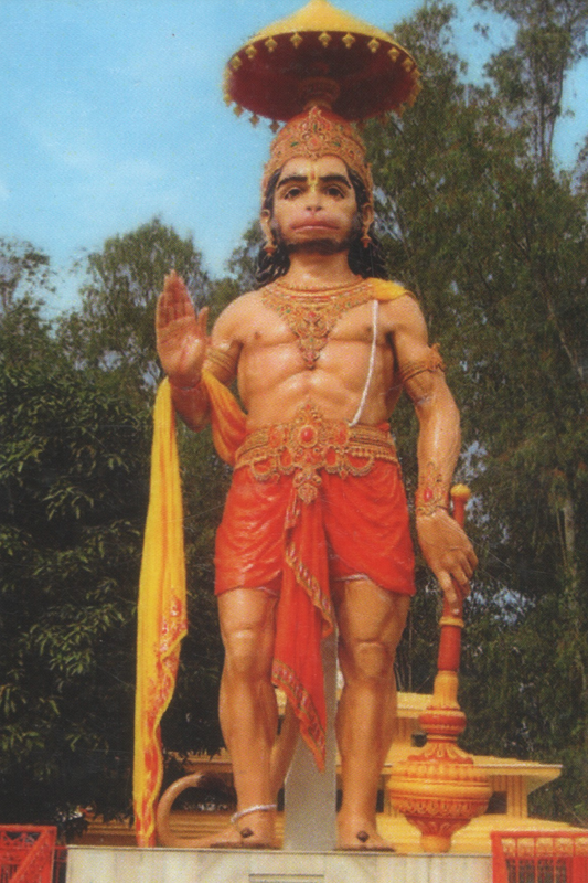 लैमिनेटेड कार्ड C42 - कार्ड के पीछे हनुमान जी की तस्वीर